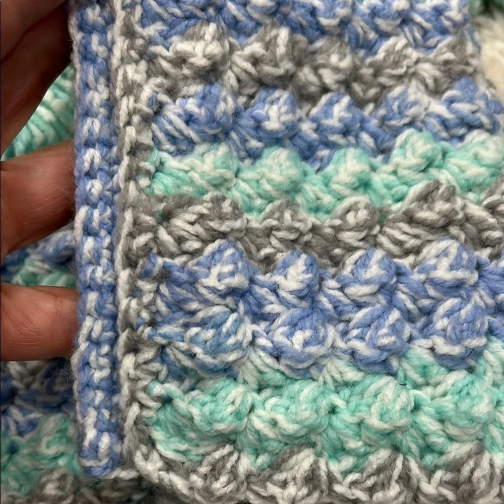 Handmade Crochet Baby Sweater with Booties… Granny Stitch Pattern